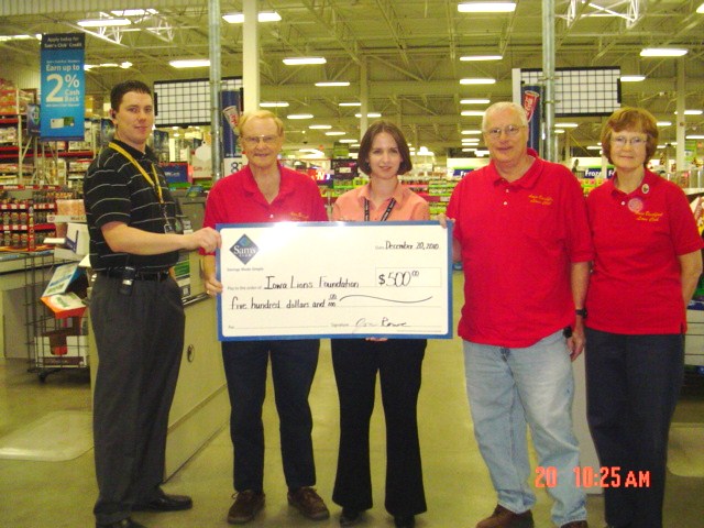 Check From Sam's Club