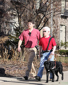 Leader Dog - Solomon (Named after Lion Gary Schriver's 2nd Leader Dog - Solomon) and Randy Cook become 14,000 Team to be assigned by Leader Dogs for the Blind.